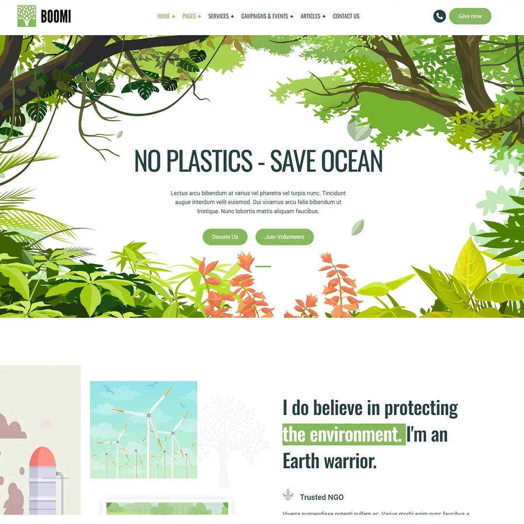 Boomi – Environment & Ecology WordPress Theme