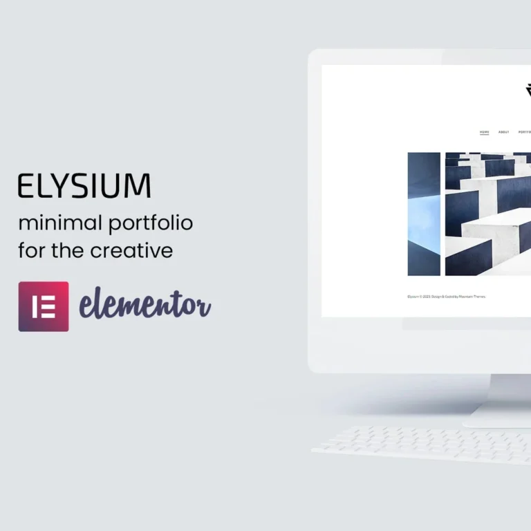 Elysium – Minimal WordPress Portfolio Theme