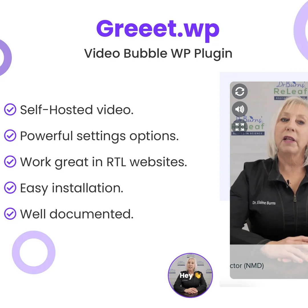 Greet – Video Bubble WordPress Plugin