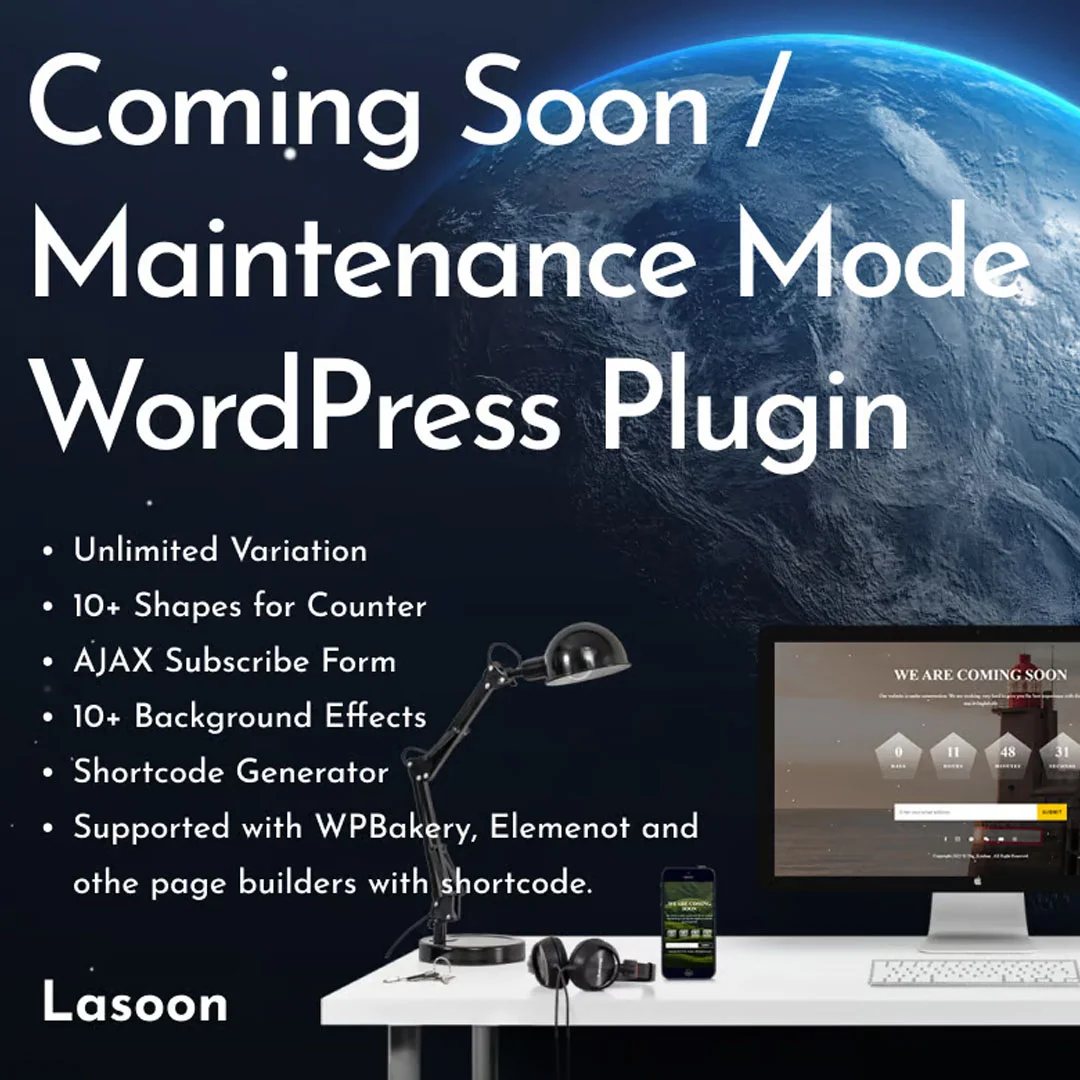 Lasoon – Coming Soon WordPress Plugin