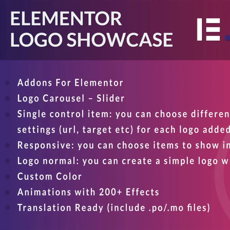 Logo Showcase for Elementor WordPress Plugin