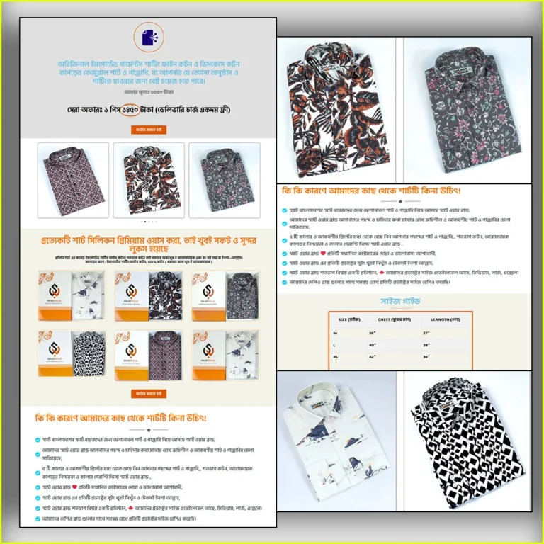 Smart Luxury Shirt – Cartflows Landing Page